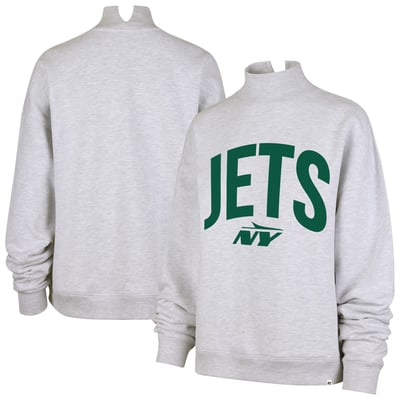  New York Jets '47 Women's Subtle Muse Mock Neck Sweatshirt - Gray