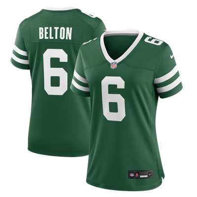 Dane Belton New York Jets Nike Women's Team Game Jersey - Legacy Green