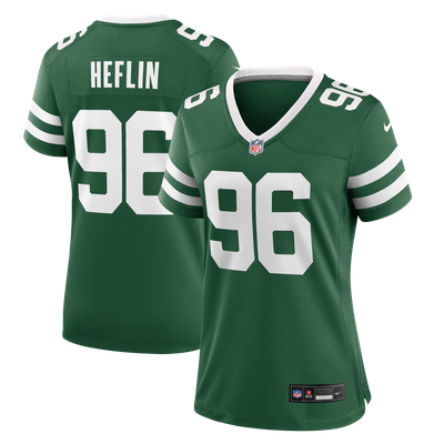 Jack Heflin New York Jets Nike Women's Team Game Jersey - Legacy Green