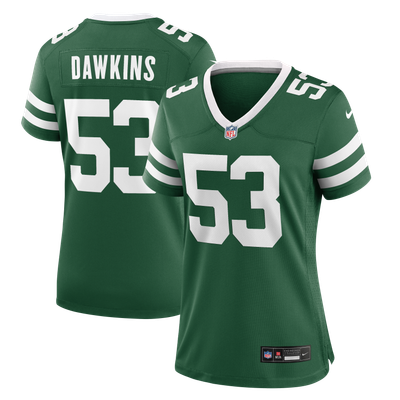 Nick Dawkins New York Jets Nike Women's Team Game Jersey - Legacy Green