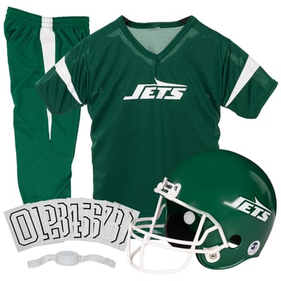 New York Jets Franklin Sports Youth NFL Deluxe Uniform Set - Green
