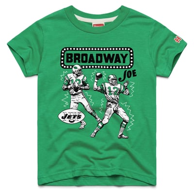 Joe Namath New York Jets Homage Youth Retired Greats T-Shirt - Green