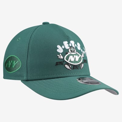 New York Jets New Era Youth Cartoon A-Frame 9FORTY Adjustable Hat - Green
