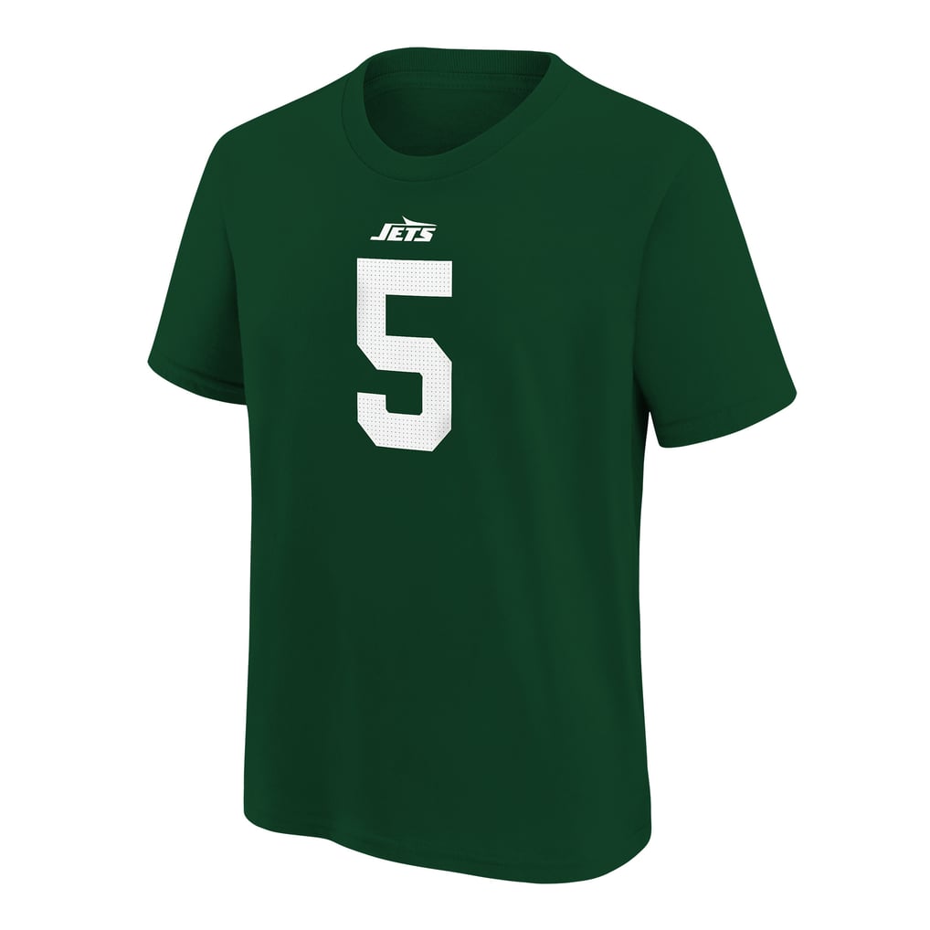 Youth Nike Garrett Wilson Green New York Jets Player Name & Number 