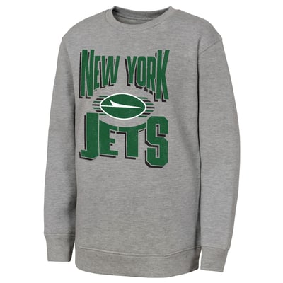 New York Jets Outerstuff Youth Jet Stream Sweatshirt - Gray