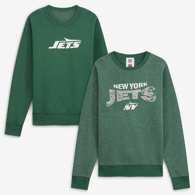  New York Jets Wes & Willy Youth Reversible Fleece Sweatshirt - Green