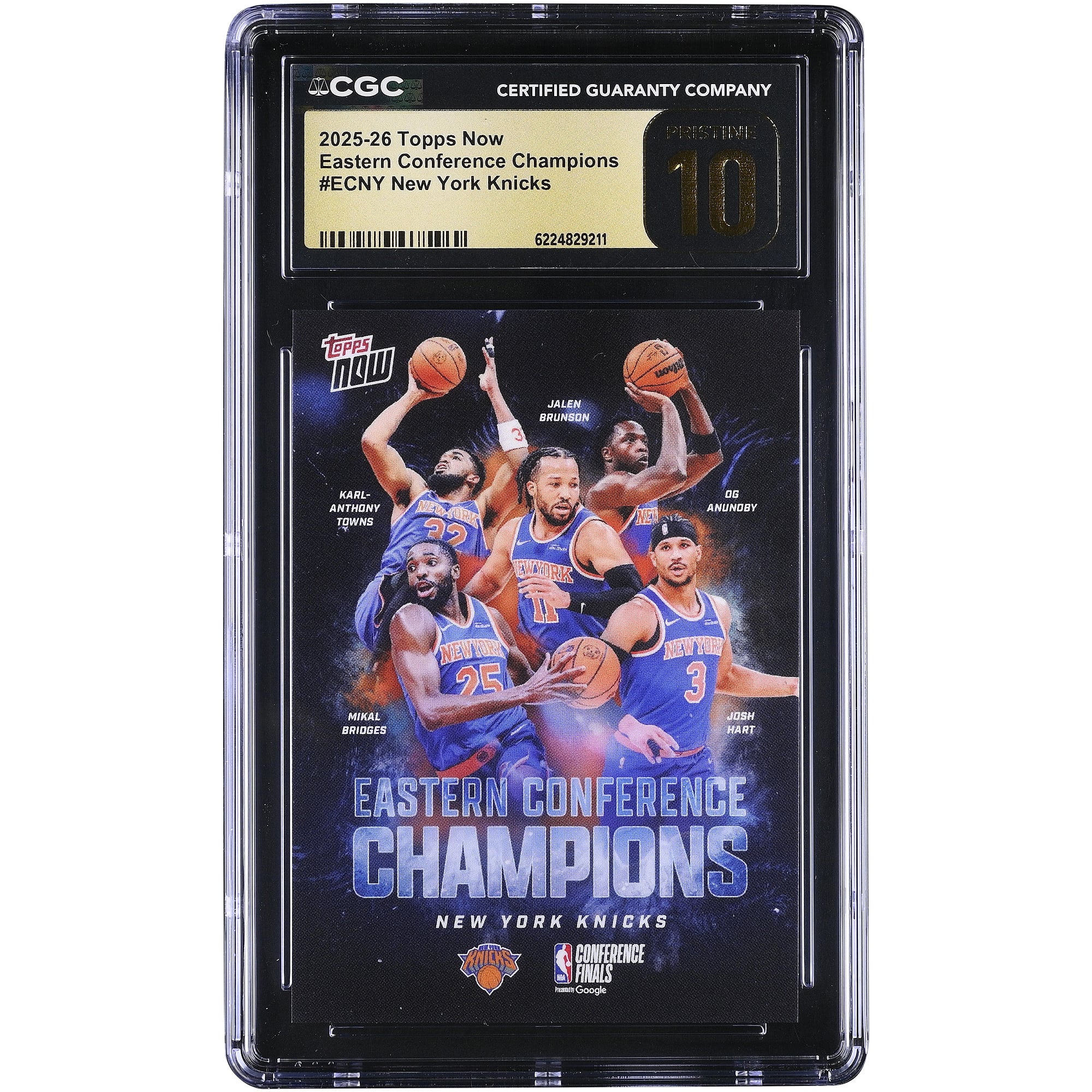 New York Knicks 2025-26 Topps Now Eastern Conference Champions #ECNY ...