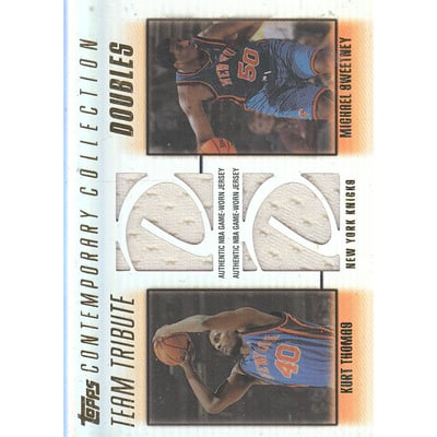 2003-04 Topps Contemporary Collection Team Tribute Doubles #TS Kenny Thomas/Mike Sweetney