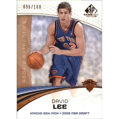 2005-06 SP Game Used 100 #103 David Lee