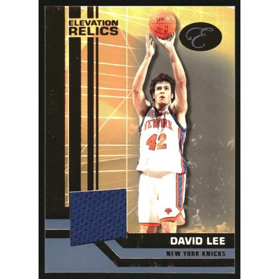 2007-08 Bowman Elevation Relics Blue #DL David Lee