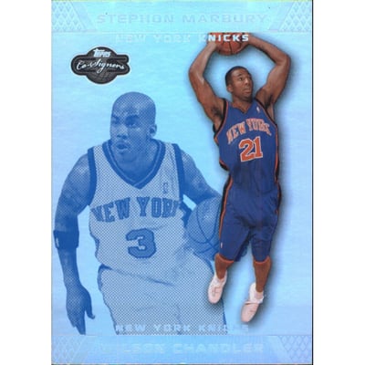 2007-08 Topps Co-Signers Silver Blue Foil #75 Wilson Chandler/Stephon Marbury