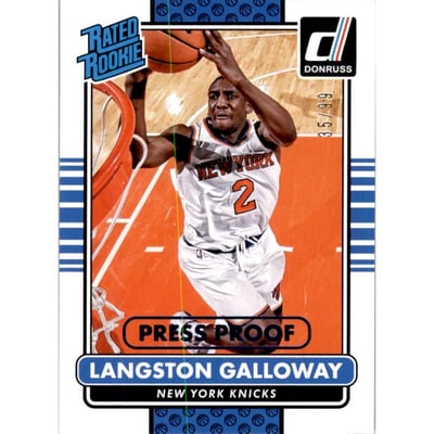 2014-15 Donruss Press Proofs Blue #238 Langston Galloway
