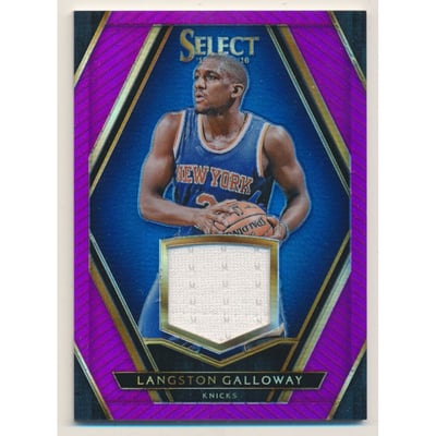2015-16 Select Swatches Prizms Purple #33 Langston Galloway/99