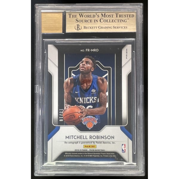 2018-19 Prizm Fastbreak Rookies Gold Prizm Mitchell Robinson RC 