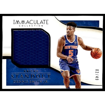 2019-20 Immaculate Collection Standout Memorabilia #8 Dennis Smith Jr./49