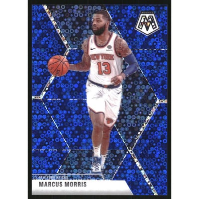 2019-20 Panini Mosaic Mosaic Fast Break Blue #71 Marcus Morris Sr.