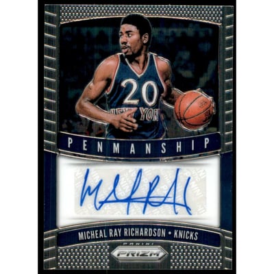 2019-20 Panini Prizm Penmanship #28 Micheal Ray Richardson