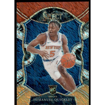 2020-21 Select Prizms Red White Orange Shimmer #85 Immanuel Quickley