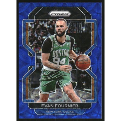 2021-22 Panini Prizm Prizms Choice Blue #153 Evan Fournier