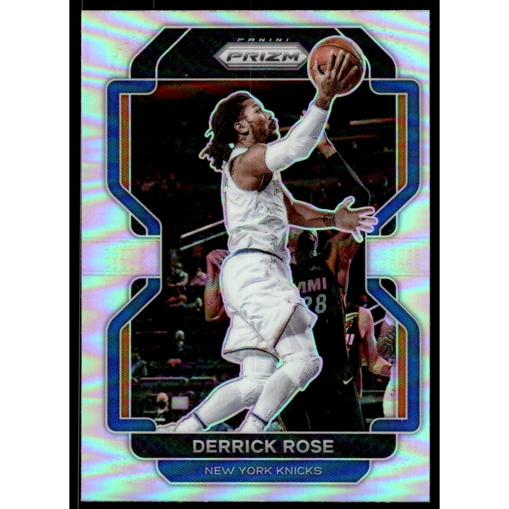 2021-22 Panini Prizm Prizms Silver #82 Derrick Rose