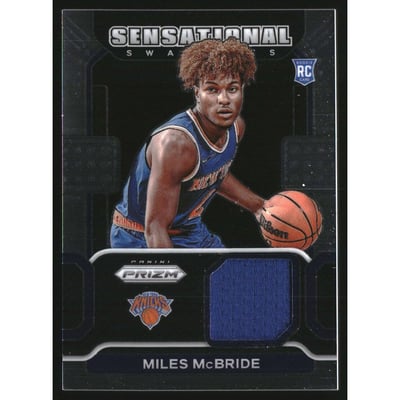 2021-22 Panini Prizm Sensational Swatches #92 Miles McBride