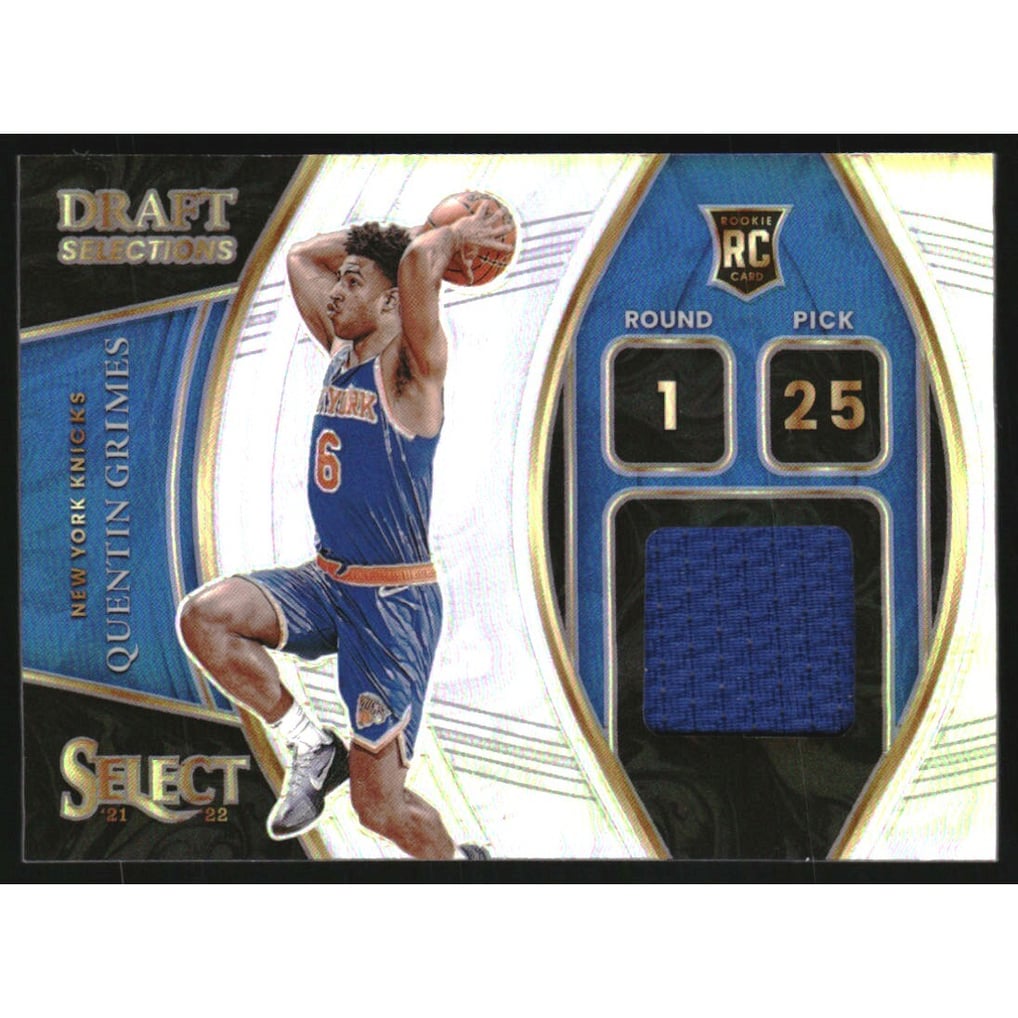 2021-22 Select Draft Selections Memorabilia #7 Quentin Grimes