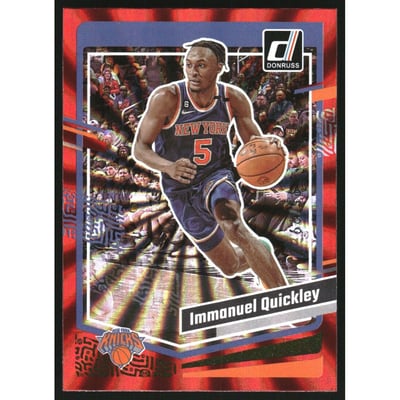 2023-24 Donruss Holo Red Laser #21 Immanuel Quickley