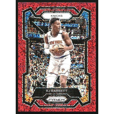 2023-24 Panini Prizm Prizms Red Sparkle #263 RJ Barrett