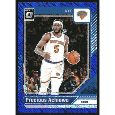 2024-25 Donruss Optic Blue Shimmer #201 Precious Achiuwa