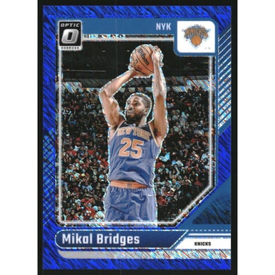 2024-25 Donruss Optic Blue Shimmer #217 Mikal Bridges