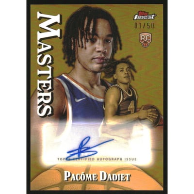 2024-25 Finest Masters Autographs Gold Refractors #MAPD Pacome Dadiet