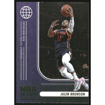 2024-25 Hoops Frequent Flyers Holo #5 Jalen Brunson