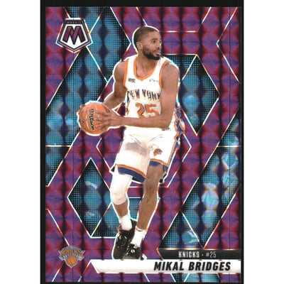 2024-25 Panini Mosaic Mosaic Purple #41 Mikal Bridges