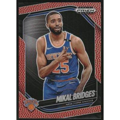2024-25 Panini Prizm Black Prizms Basketball #158 Mikal Bridges