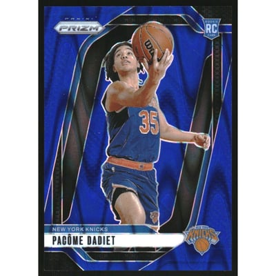 2024-25 Panini Prizm Prizms Blue Seismic #259 Pacome Dadiet