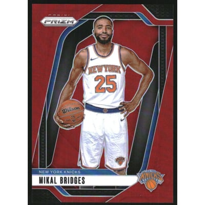 2024-25 Panini Prizm Prizms Red #15 Mikal Bridges