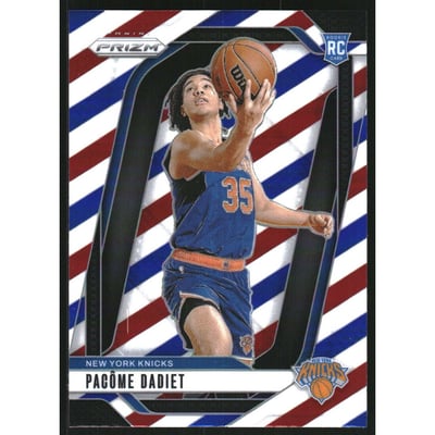 2024-25 Panini Prizm Prizms Red White and Blue #259 Pacome Dadiet