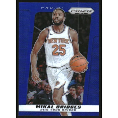 2024-25 Prizm Deca Prizms Blue #43 Mikal Bridges