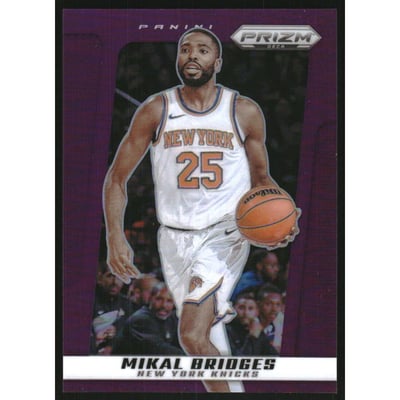 2024-25 Prizm Deca Prizms Purple #43 Mikal Bridges