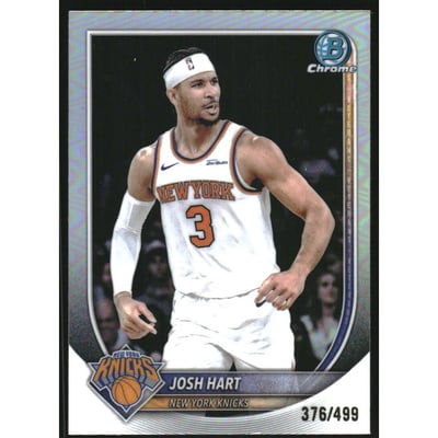 2025-26 Bowman Chrome Refractors #BCV153 Josh Hart