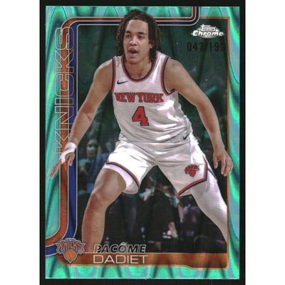 2025-26 Topps Chrome RayWave Aqua Refractors #111 Pacome Dadiet