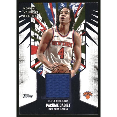 2025-26 Topps Woven Wonders Relics #WWPD Pacome Dadiet