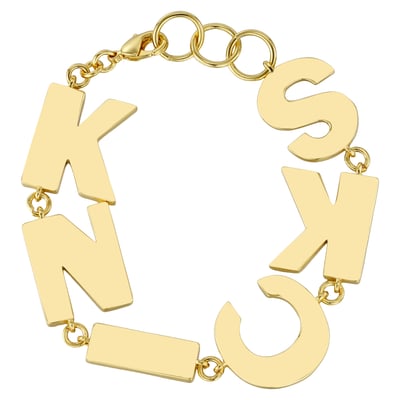 by Jill Martin New York Knicks Letter Link Bracelet
