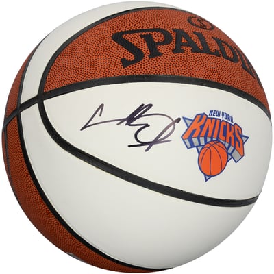 Charles Oakley New York Knicks Autographed Fanatics Authentic Spalding White Panel Basketball