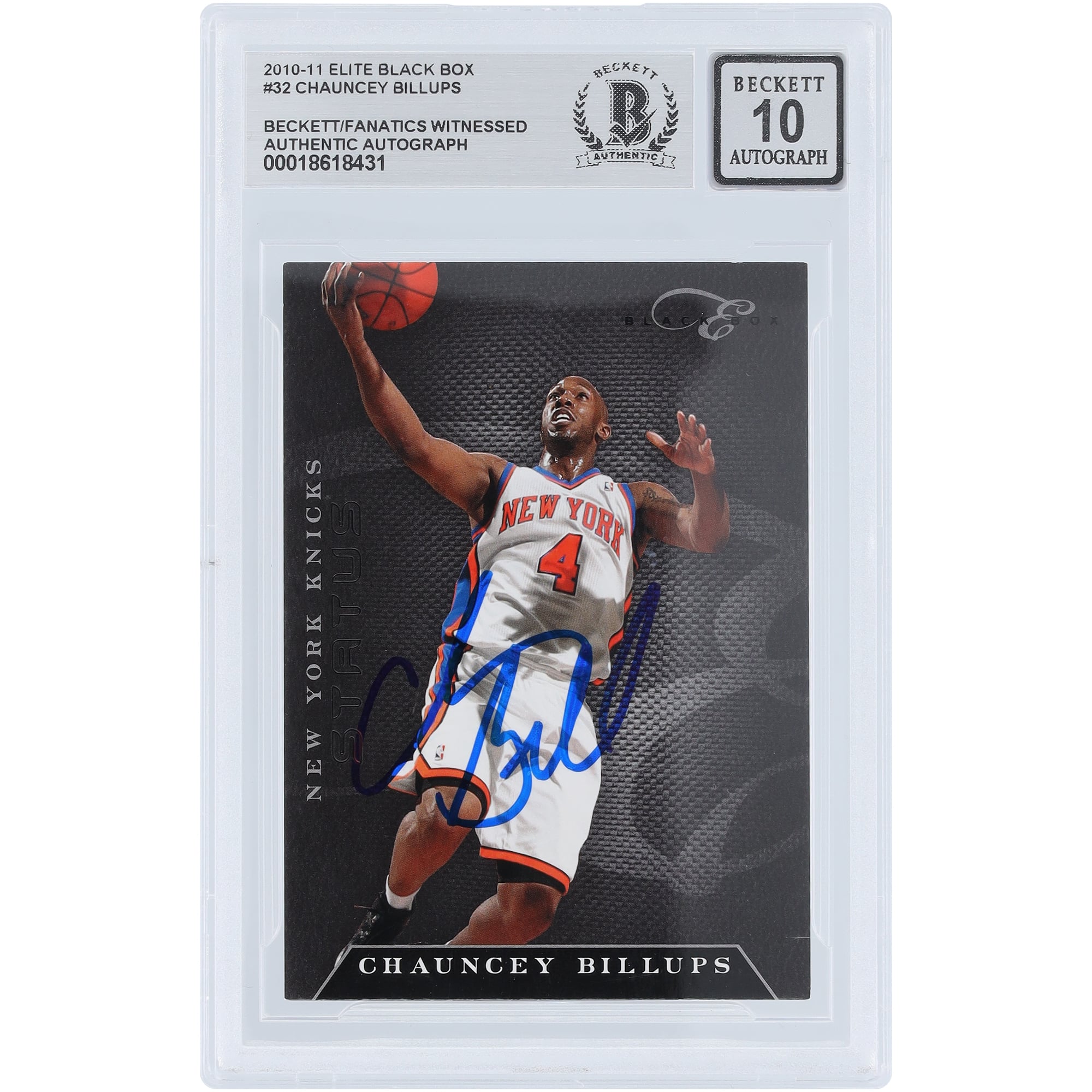 Chauncey Billups New York Knicks Autographed 2010-11 Panini Elite 