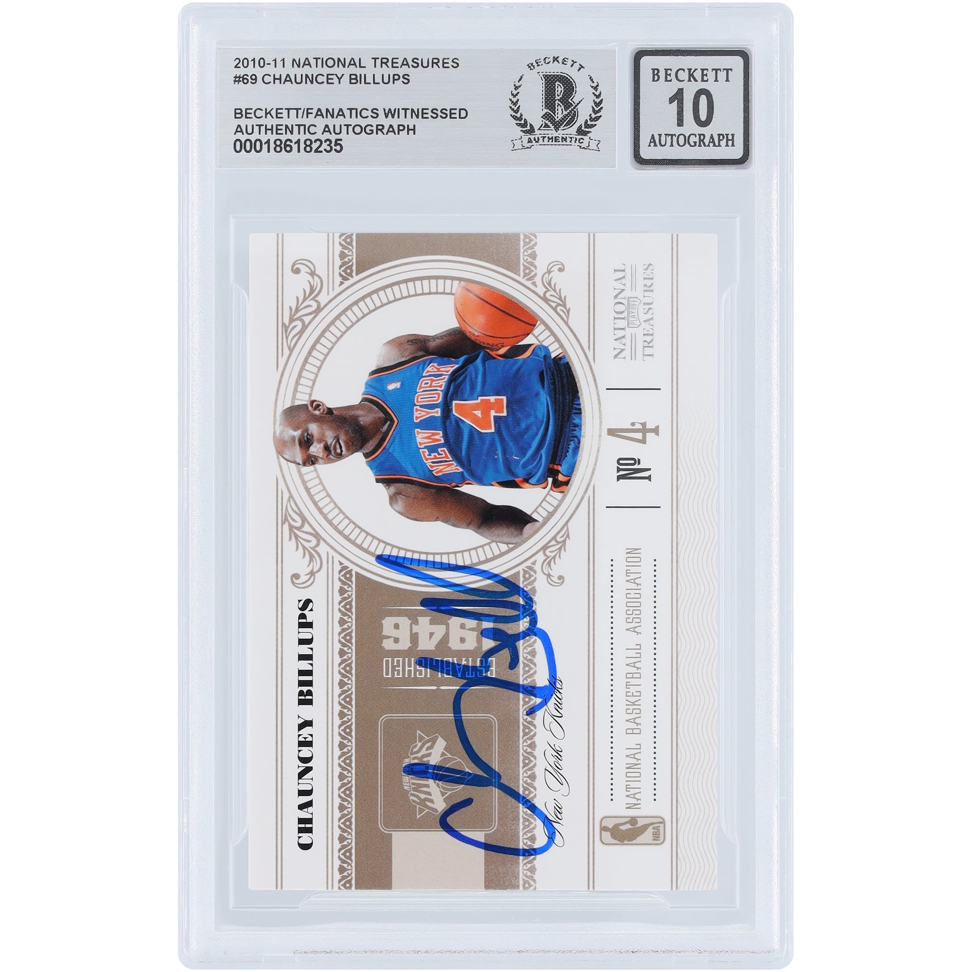 Chauncey Billups New York Knicks Autographed 2010-11 Panini 