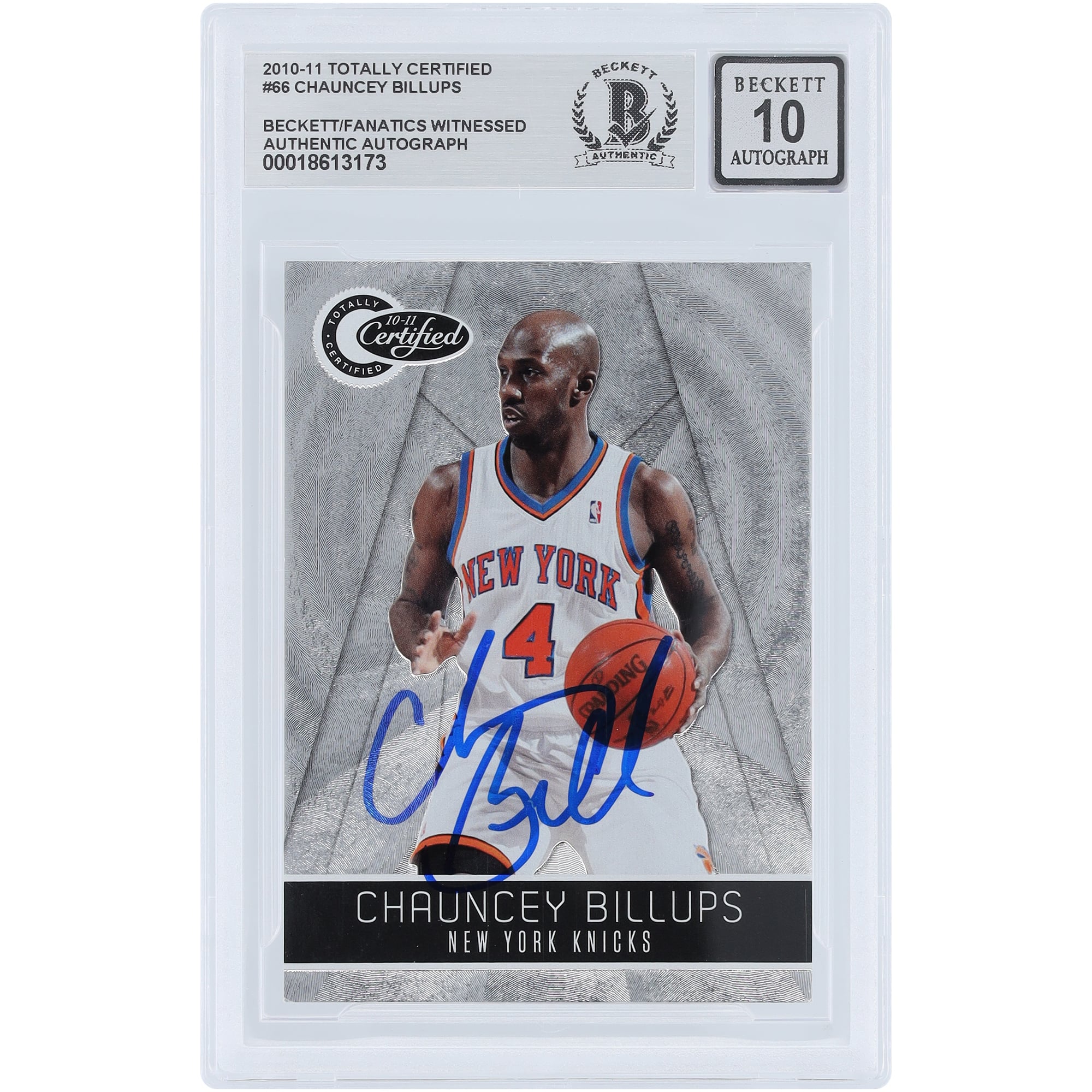 Chauncey Billups New York Knicks Autographed 2010-11 Panini 