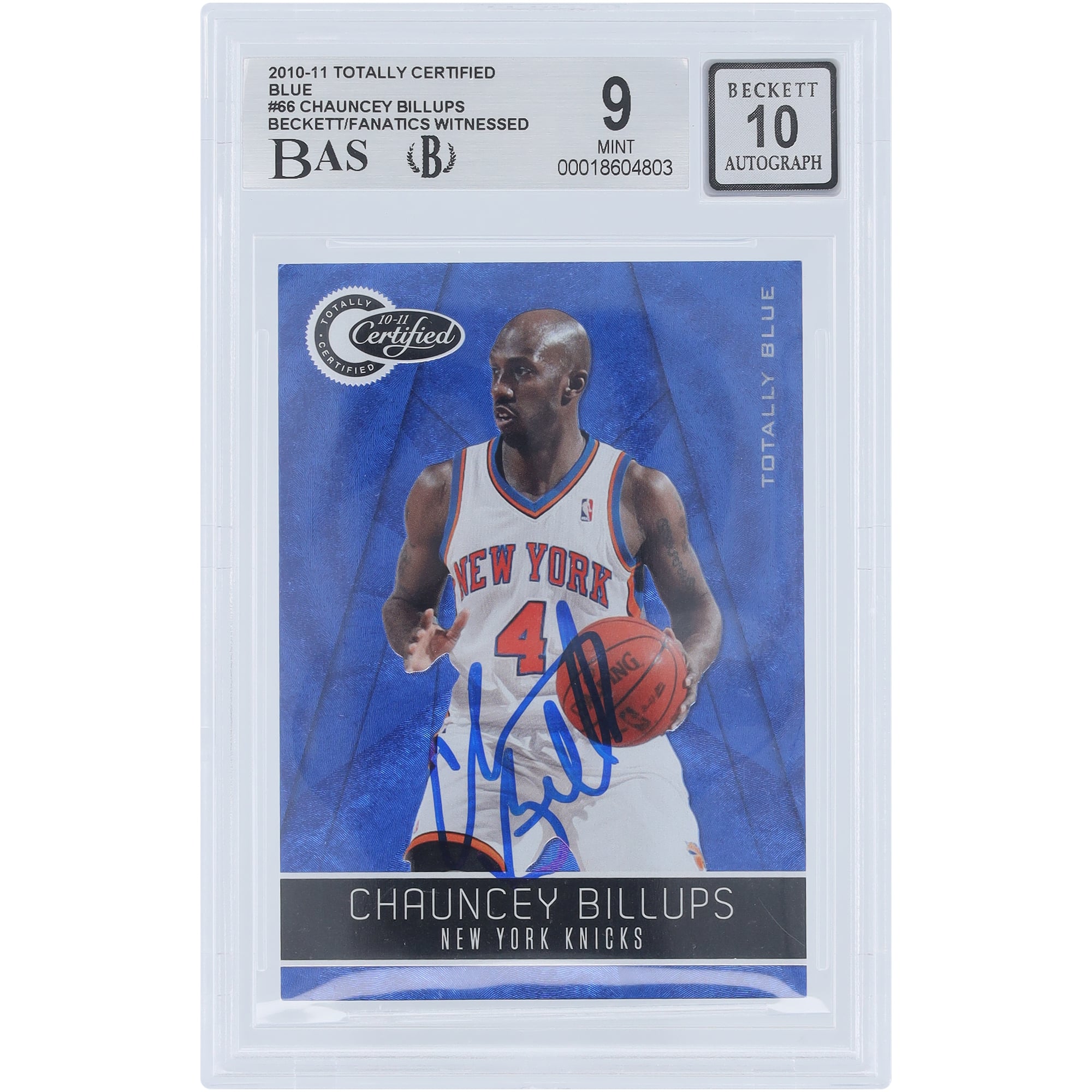Chauncey Billups New York Knicks Autographed 2010-11 Panini 