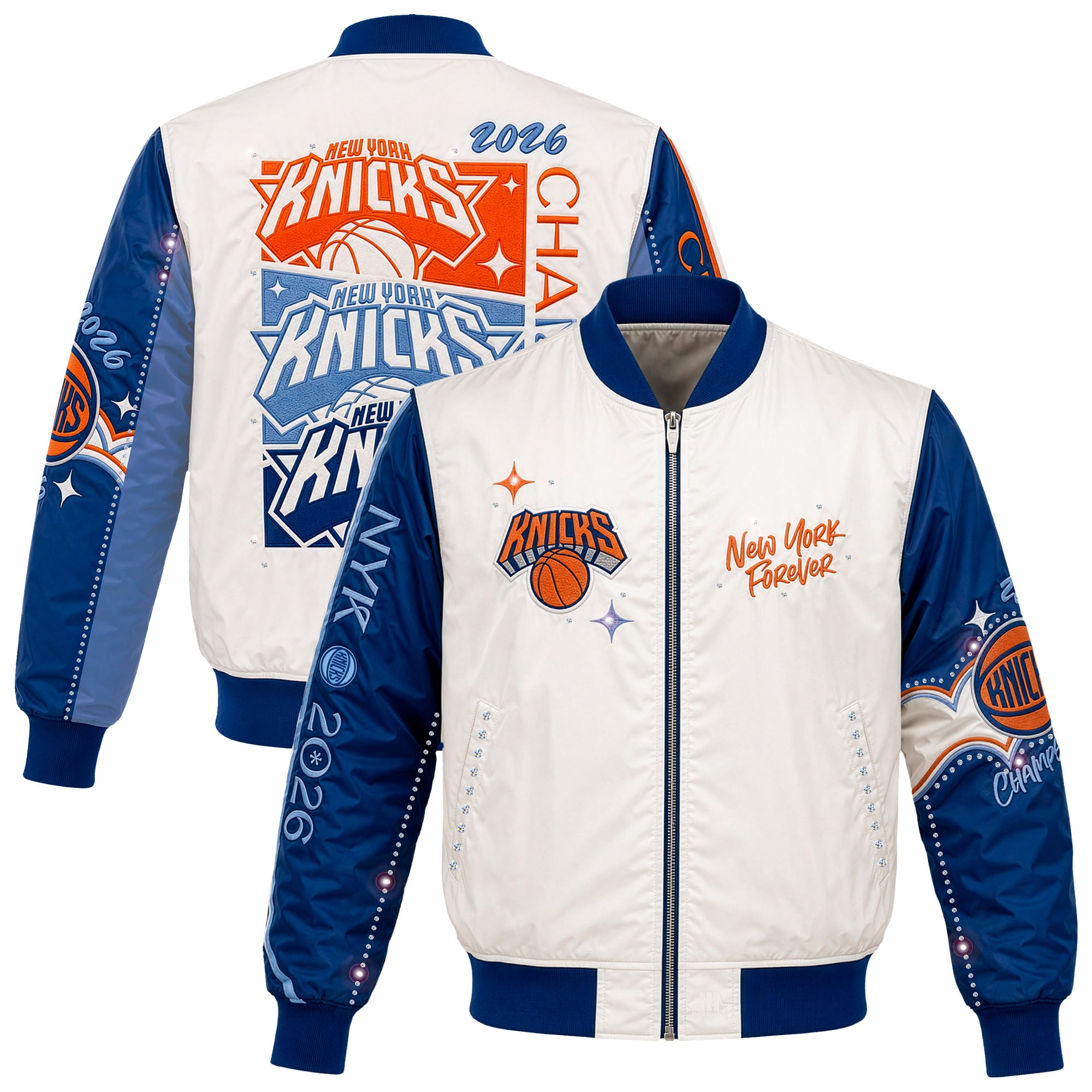 New York Knicks JH Design Girls Youth 2026 NBA Finals Champions 