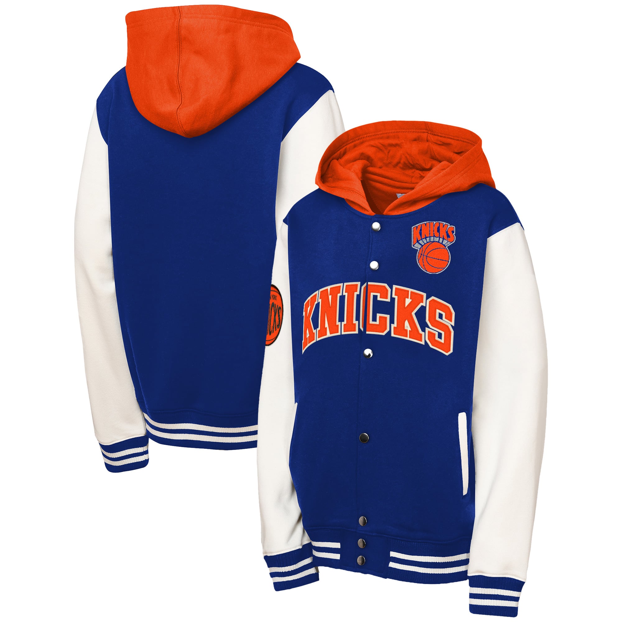 New York Knicks Mitchell & Ness Infant Courtside Fleece Full-Snap 